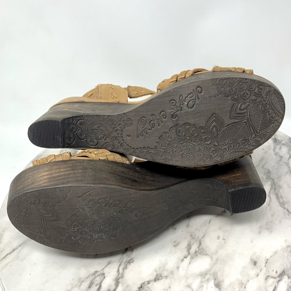 Naughty Monkey Calla Multi Strap Leather Wood Clo… - image 8